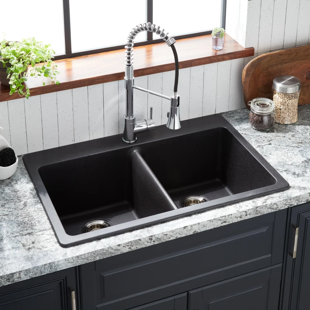 Drop in kitchen sink design