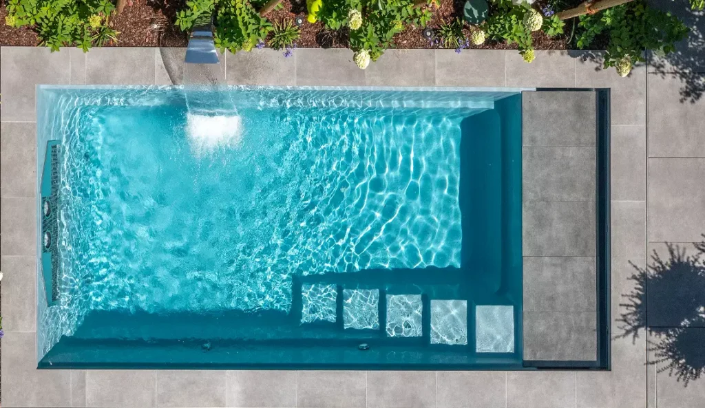 linear swimming pools